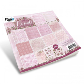 Paperpack - Amy Design - Pink Florals - Design ADPP10054 (20,3 x20,3 cm)