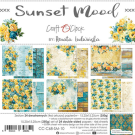 Craft O Clock Set of Papers 15x15 cm Sunset Mood CC-C68-SM-10