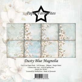 Paper Favourites 15x15 cm Dusty Blue Magnolia 585
