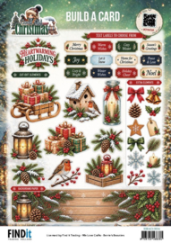 Berrie's Beauties- Build A Card - Good Old Christmas - Heartwarming Holidays  BBBAC10004