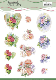 3D Cutting Sheet - Jeanine's Art - Roses  CD11744