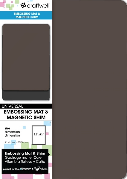 Magnetic Shim & Rubber Embossing Mat (1 set)