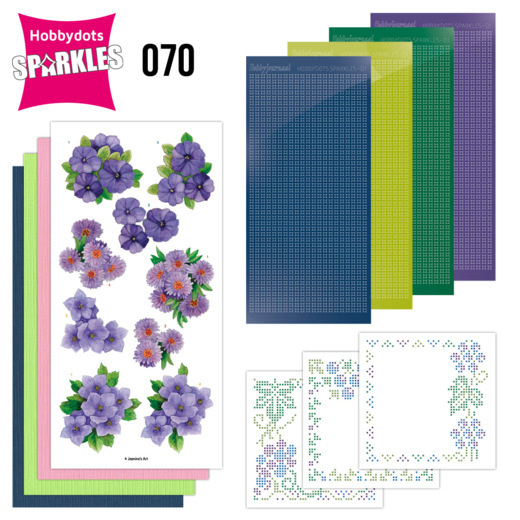 Sparkles Set 70 - Jeanine's Art - Purple Flowers