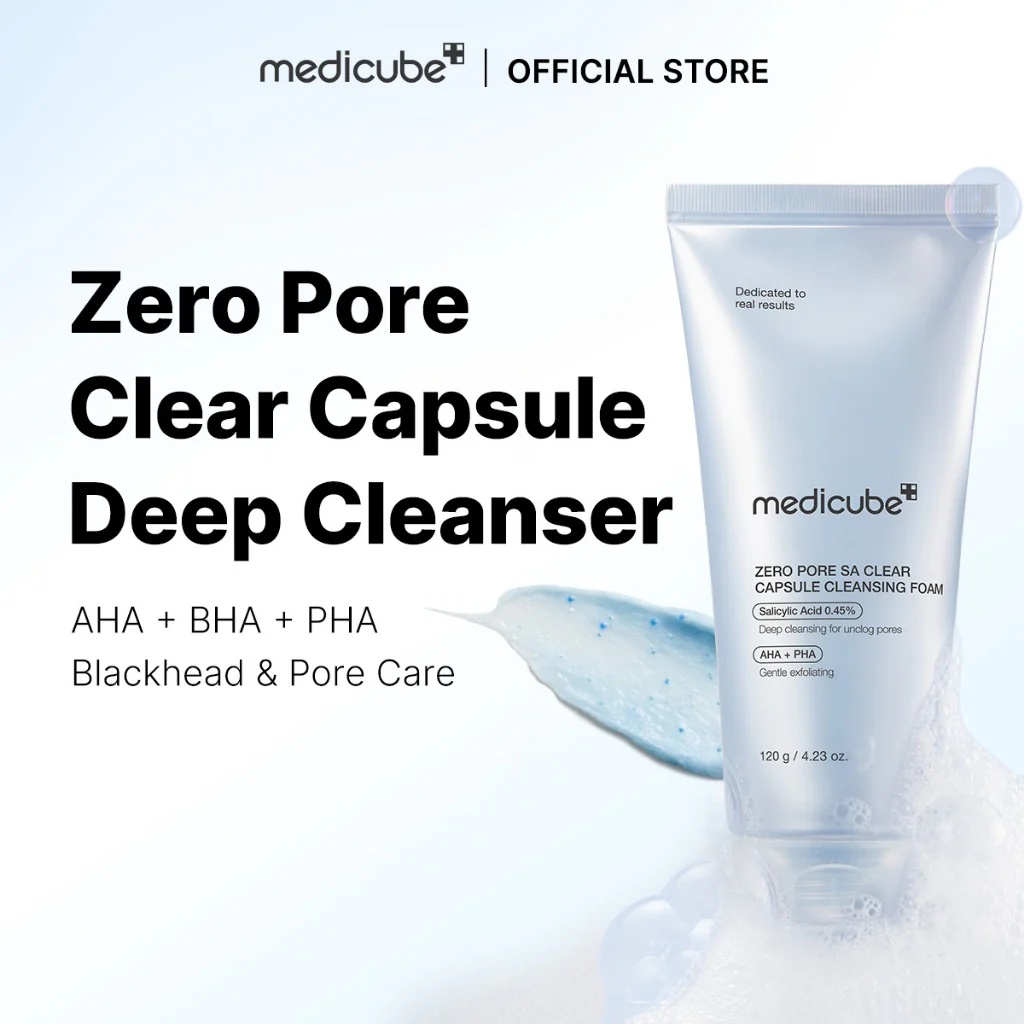 Medicube - Zero Pore SA Clear Capsule Cleansing Foam (120g)