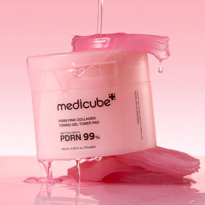 Medicube - PDRN Pink Collagen Toning Gel Toner Pad (70 st)