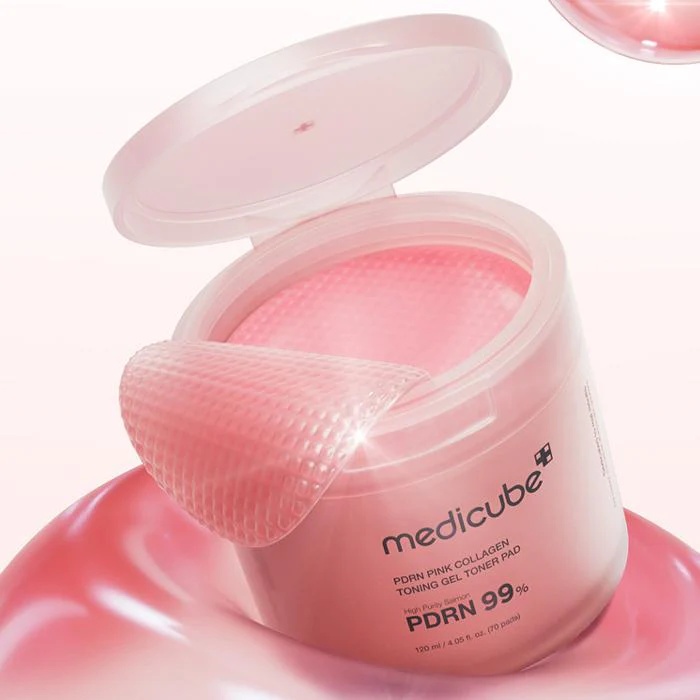 Medicube - PDRN Pink Collagen Toning Gel Toner Pad (70 st)