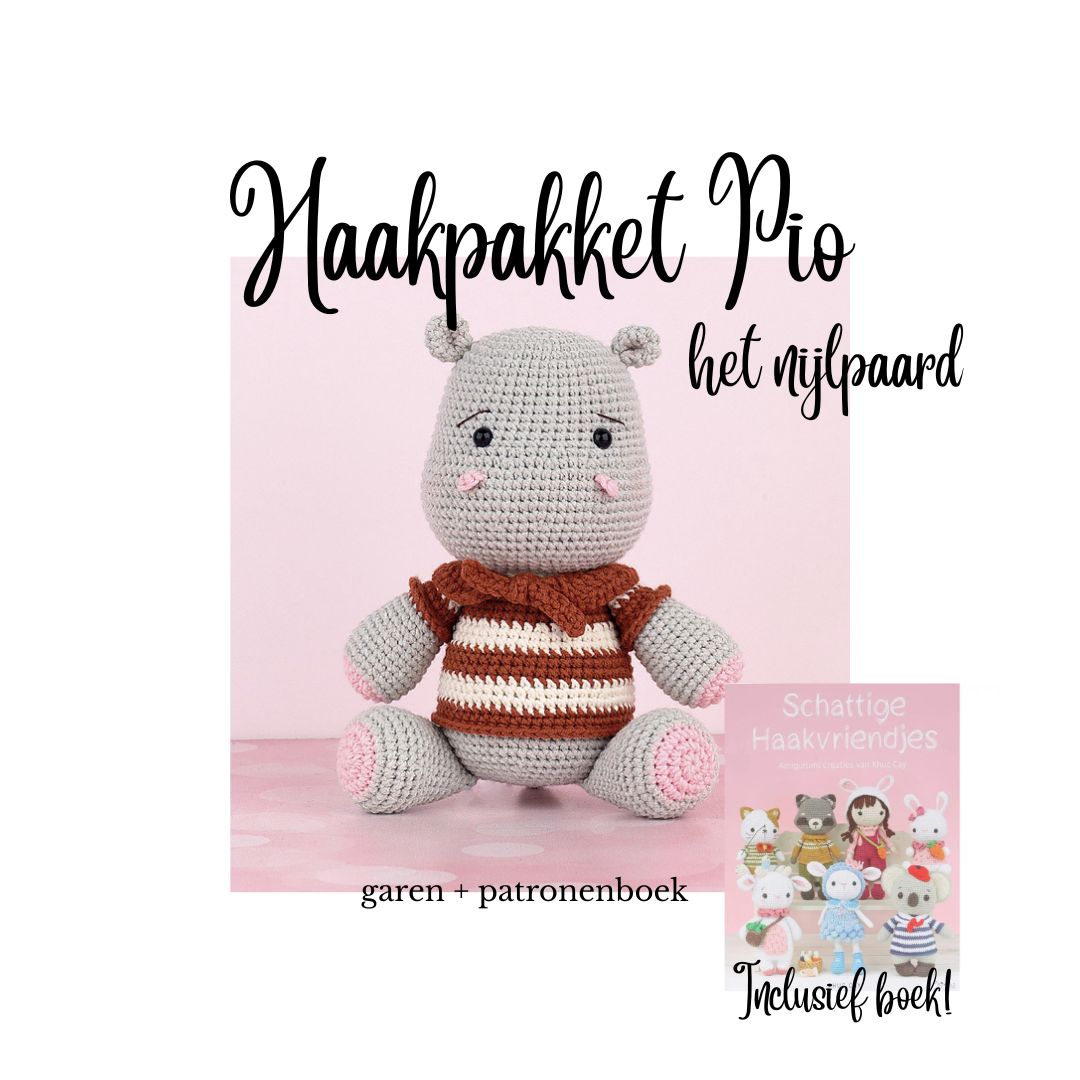 Haakpakket Pio het Nijlpaard (incl. boek!)