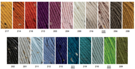 Haakpakket bloemen-omslagdoek Bulky Tweed