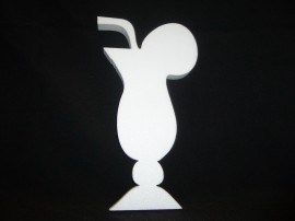 Cocktailglas, hoogte 35 cm