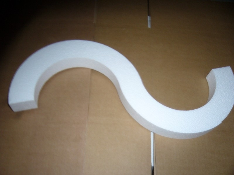S-vorm voor oasekrans, lengte 30 cm