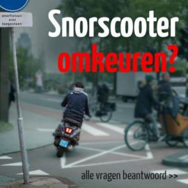 Omkeuren snorscooter.