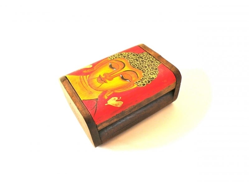 Boeddha doosje (12 X 8) rood