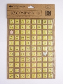 5630- K&Co epoxy 3D stickers alfabet 1cm blokjes