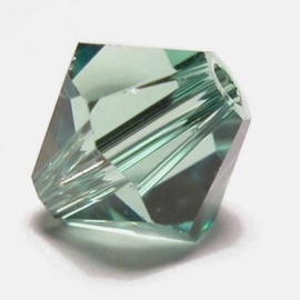 109108/140 - 12 x swarovski 8mm erinite groen