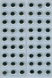CE802603/1934- 54 stuks zelfklevende wiebeloogjes van 12mm