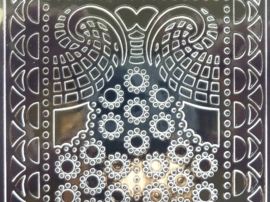 st1066- stickervel met ornamenten zwart 10x20cm