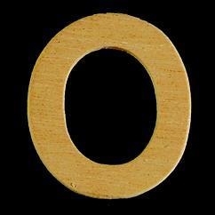 8735 622- 4cm houten letter O