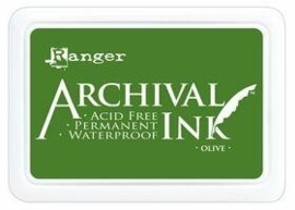 1878 0321- Ranger Archival ink coussin olive