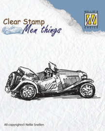 CE130510/2805- Nellie's Choice clearstamp - men things oldtimer 75x30mm