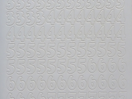 ST.1125- cijfers wit 10x20cm