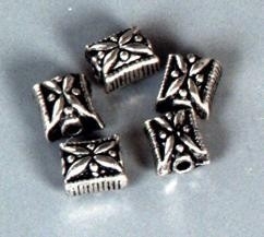 5 x zwaar metalen kralen 10x8.5mm 117456/9159KA