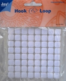 6500/0082- klitteband vierkantjes hook & loop 10x10mm