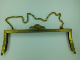 72 - tasbeugel met ketting 20 cm bronskleur