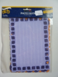 5908- 5 stuks photo mats / uitgestanste kaders van 18x12.5cm OPRUIMING