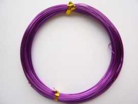 AW.11- 20 meter aluminiumdraad (Wire&Wire draad) van 0.8mm dik violet