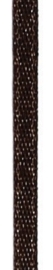 006302/0259- 4.5 meter satijnlint van 10mm breed op een rol donkerbruin