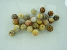 3275- 25 stuks naturel agaat kralen 8mm gemstone