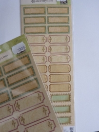 5756- K&Co embossed stickers labels OPRUIMING