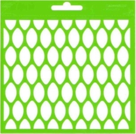 JOY6002/0805- Joy! crafts embossing achtergrondstencil poly-besa 14x14cm ovals