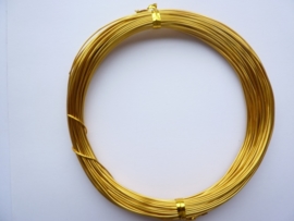 AW.14- 10 meter aluminiumdraad (Wire&Wire draad) van 0.8mm dik goud