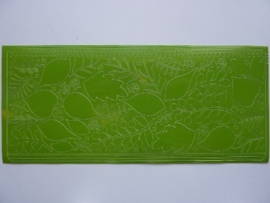 st784- stickervel blaadjes groen