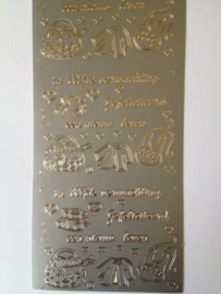 ST.1117- in blijde verwachting zilver 10x20cm