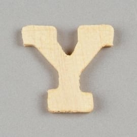 006887/1449- 2cm houten letter Y