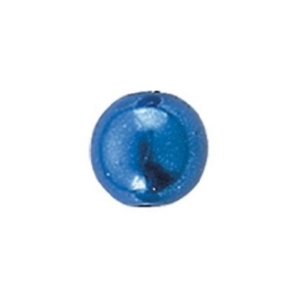 25 x ronde waxparels in een doosje 8mm blauw - 6069 371