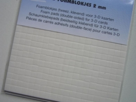 foamtape blokjes 2mm dik (standaard dikte)