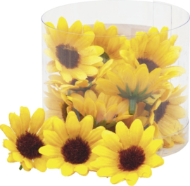 KN216509 745- 22 stuks zonnebloemen van 3.5cm in een doosje