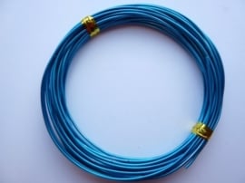 6 meter aluminiumdraad (Wire&Wire draad) van 1.5 mm dik blauw