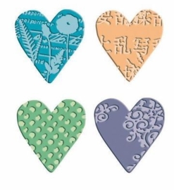 115639/7123- cuttlebug comboset textile hearts