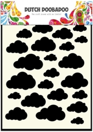 CE185071/5029- Dutch Doobadoo Dutch mask art stencil clouds A5