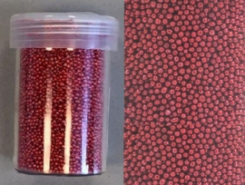 CE801580/4204- 22gram mini pearls van 0.8-1.0mm rood