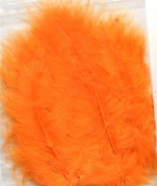 CE800804/2810- 15 stuks Marabou veren oranje van 7 tot 14cm