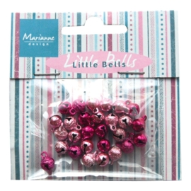 CE117289/0939- 32 stuks Marianne Design little bells pink 6mm