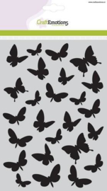 CE185070/1108- Craft emotions mask stencil vlinders A5