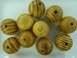 CH.Q009- 10 stuks houten kralen ballen van 30mm