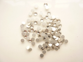 SS12 glazen plak strass 3.5mm rond plat