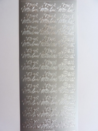 ST1146- best wishes zilver 10x20cm